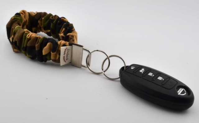 Camo Scrunchie Key Wristlet 