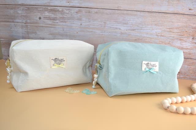 Cozy Corduroy Cosmetic Bag 